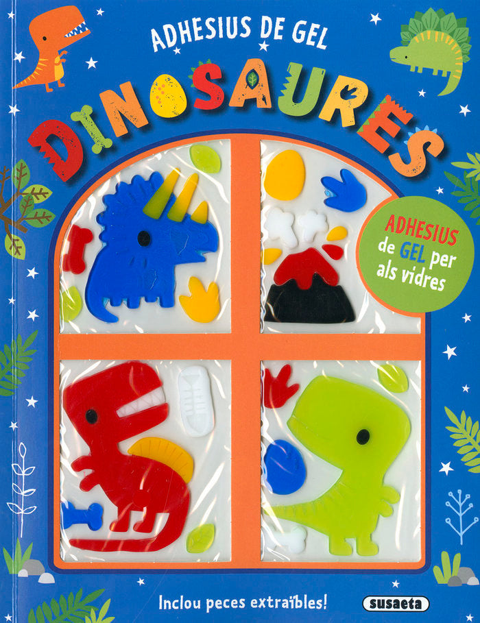 DINOSAURES - ADHESIUS DE GEL, de EDICIONES, SUSAETA | portada del libro