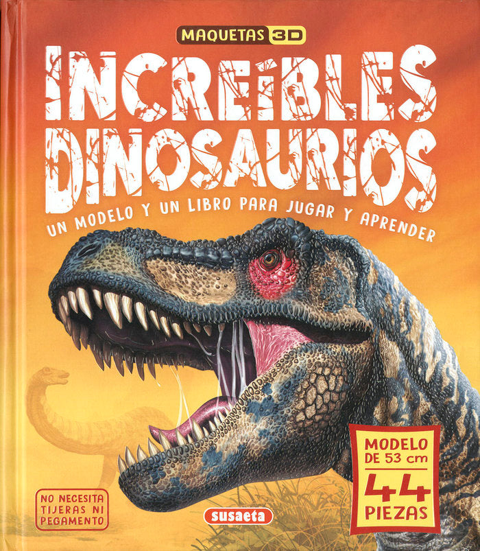 INCREIBLES DINOSAURIOS, de EDICIONES, SUSAETA | portada del libro
