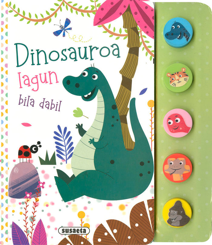 DINOSAUROA LAGUN BILA DABIL, de EDICIONES, SUSAETA | portada del libro