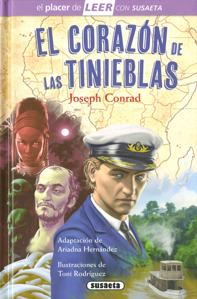 EL CORAZON DE LAS TINIEBLAS, de CONRAD, JOSEPH (ADAPT. ARIADNA HERNANDEZ) | portada del libro