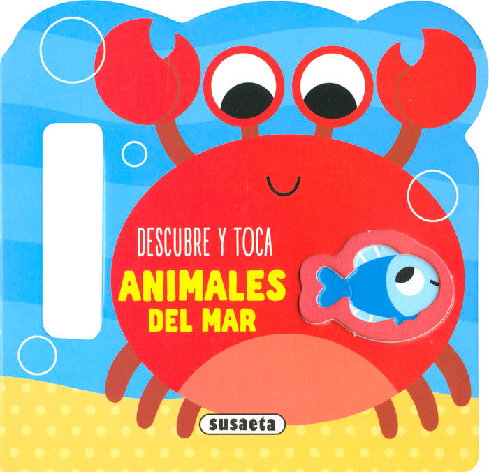 DESCUBRE Y TOCA ANIMALES DEL MAR, de MARTINEZ, EMMA | portada del libro