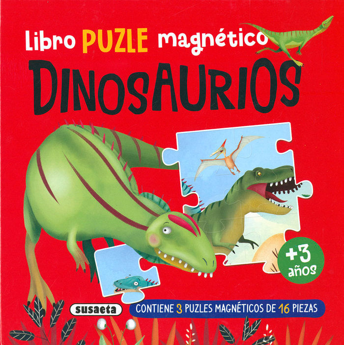 LIBRO PUZLE MAGNETICO. DINOSAURIOS, de EDICIONES, SUSAETA | portada del libro