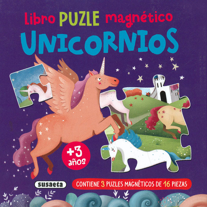 LIBRO PUZLE MAGNETICO. UNICORNIOS, de EDICIONES, SUSAETA | portada del libro