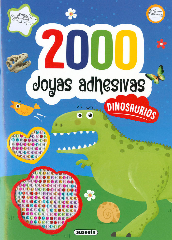 2000 JOYAS ADHESIVAS DINOSAURIOS, de EDICIONES, SUSAETA | portada del libro