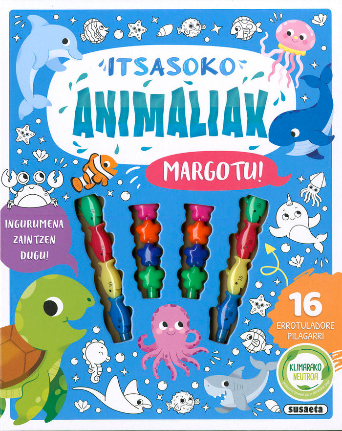 ITSASOKO ANIMALIAK, de EDICIONES, SUSAETA | portada del libro