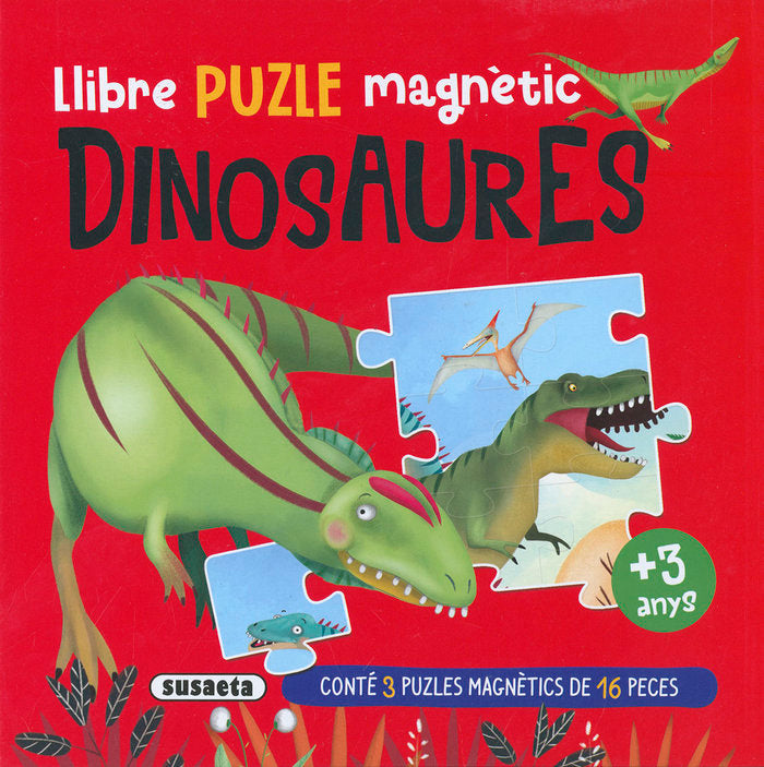LLIBRE PUZLE MAGNETIC DINOSAURES, de EDICIONES, SUSAETA | portada del libro