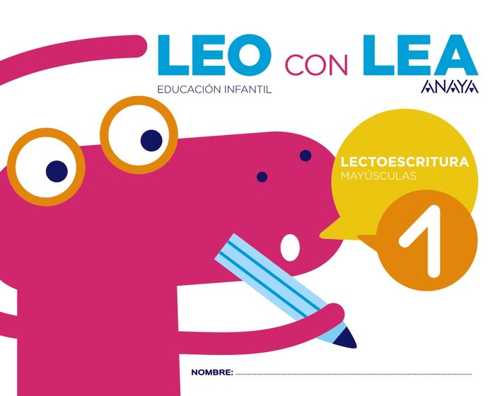LEO CON LEA 1. Mayúsculas., de Anaya Educación | portada del libro
