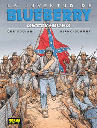 BLUEBERRY 53. LA JUVENTUD DE BLUEBERRY. GETTYSBURG, de Blanc-Dumont | portada del libro
