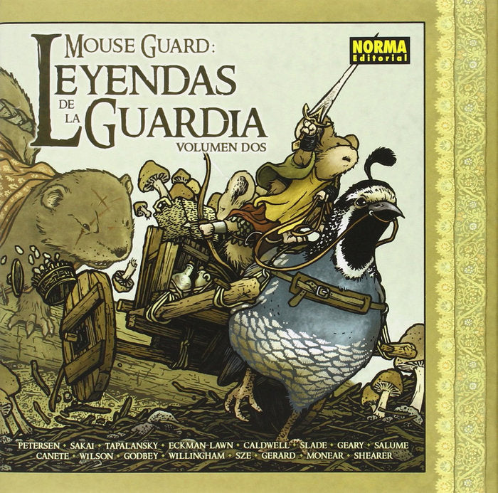 Mouse Guard: Leyendas de la guardia 2, de Varios autores | portada del libro