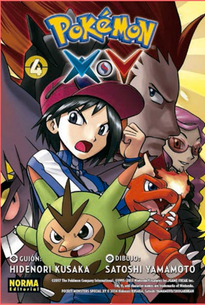 POKÉMON XY 4, de Kusaka | portada del libro