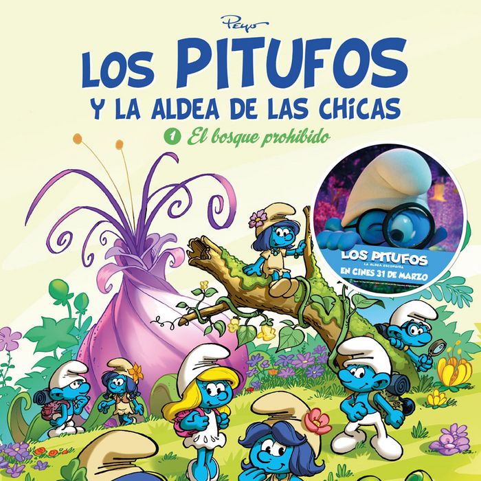 Los Pitufos y la aldea de las chicas 1. El Bosque prohibido, de Peyo | portada del libro