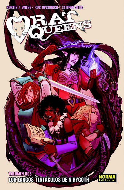Rat Queens 2. Los largos tentáculos de N'Rygoth, de Wiebe | portada del libro