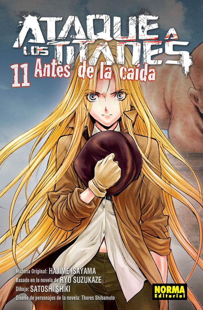 Ataque a los titanes antes de la caída 11, de Isayama | portada del libro