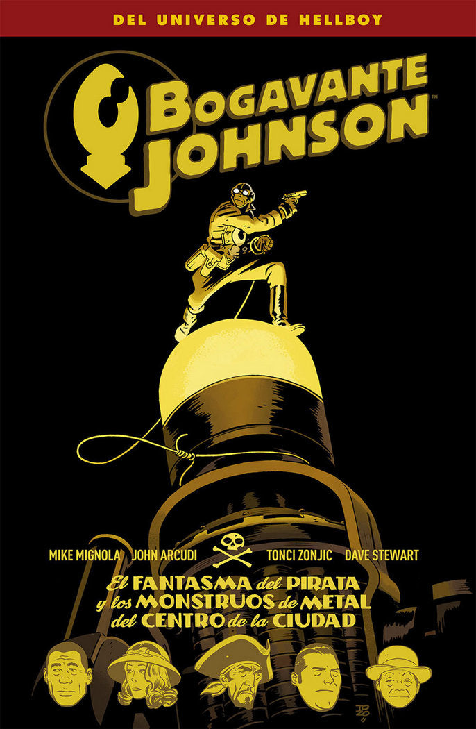 Bogavante Johnson 5. El fantasma del pirata y los monstruos del metal del centro de la ciudad, de Mignola, Mike | portada del