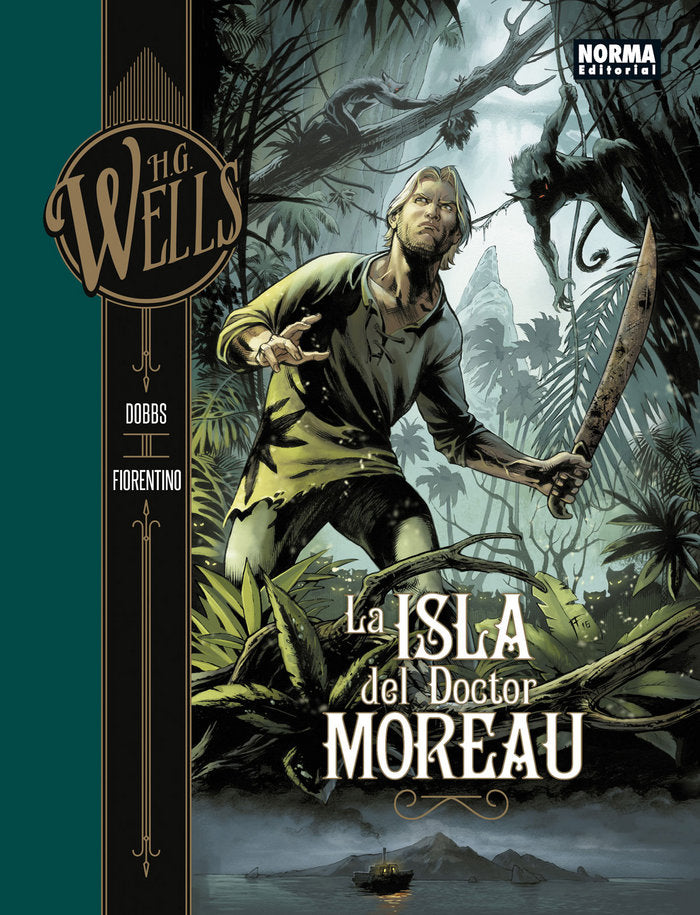 Colección H. G Wells: La isla del doctor Moreau, de Dobbs#Fiorentino | portada del libro