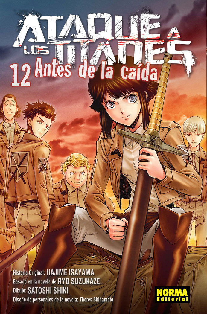 Ataque a los Titanes: antes de la caída 12, de Isayame | portada del libro