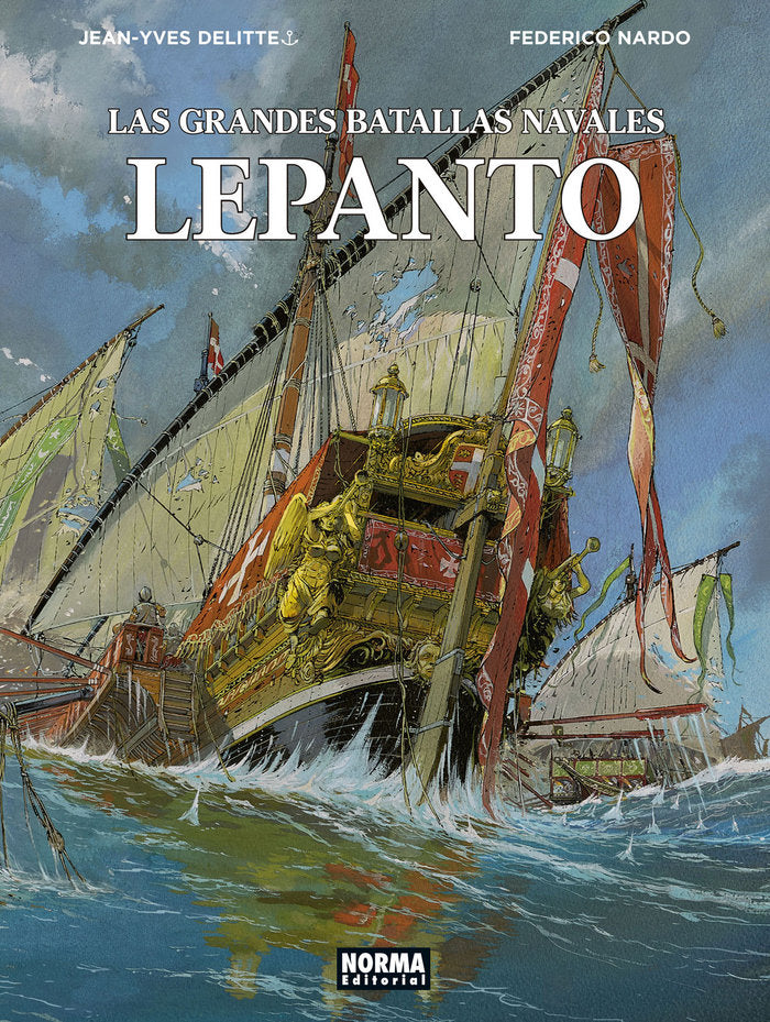 Las grandes batallas navales. Lepanto, de Delitte | portada del libro