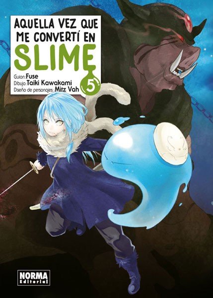Aquella vez que me convertí en slime 5, de Kawakami | portada del libro