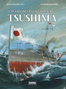 Las grandes batallas navales, de Delitte | portada del libro
