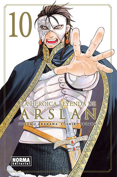 La heroica leyenda de Arslan 10, de Tanaka | portada del libro