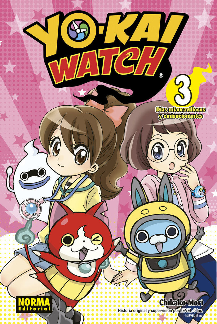YO-KAI WATCH: 03 DIAS MIAURAVILLOSOS Y EMIAUCIONANTES, de NORIYUKI KONISHI | portada del libro