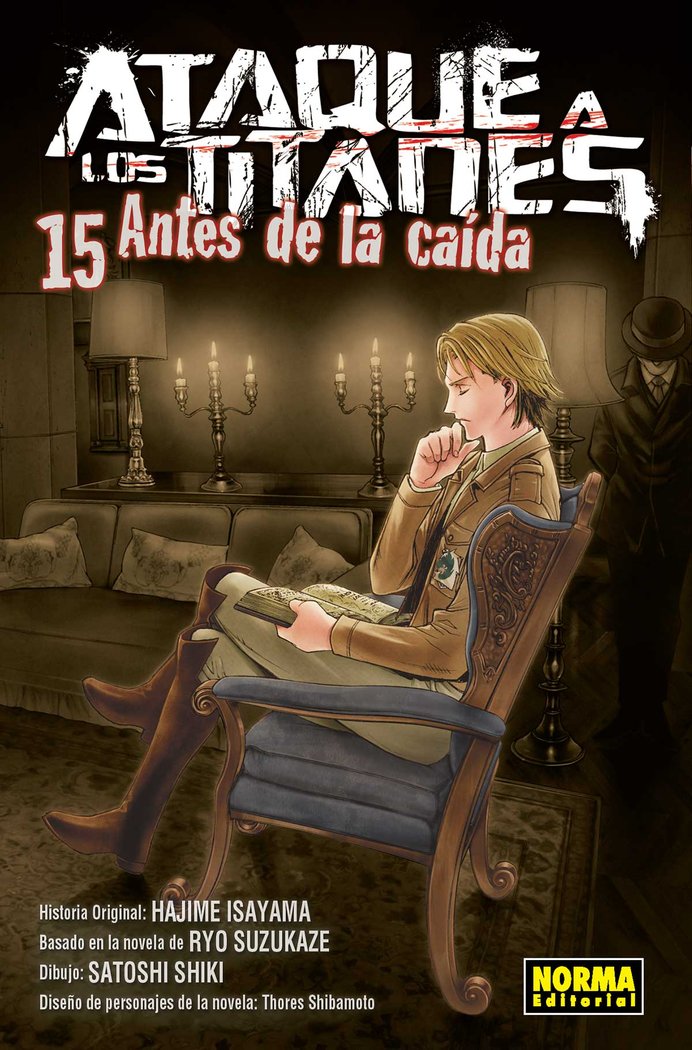 Ataque a los titanes. Antes de la caída 15, de Isayama | portada del libro