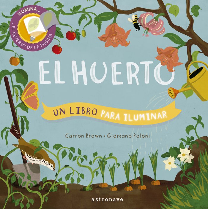 El huerto. Un libro para iluminar, de Brown, Carron | portada del libro