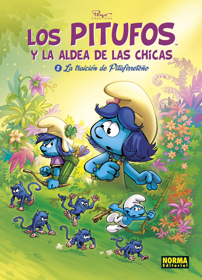 Los Pitufos y la aldea de las chicas 2. La traición de pitufirretoño, de Peyo Creations | portada del libro