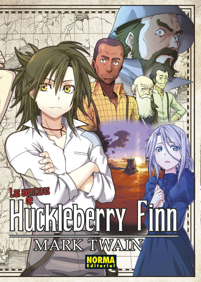 LAS AVENTURAS DE HUCKLEBERRY FINN, de MARK TWAIN | portada del libro