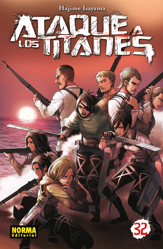 ATAQUE A LOS TITANES 32, de HAJIME ISAYAMA | portada del libro