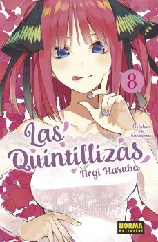 LAS QUINTILLIZAS 08, de NEGI HARUBA | portada del libro