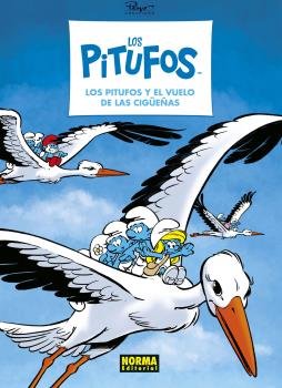 LOS PITUFOS 39. EL VUELO DE LAS CIGUEÑAS, de JOST, CULLIFORD Y GARAY | portada del libro