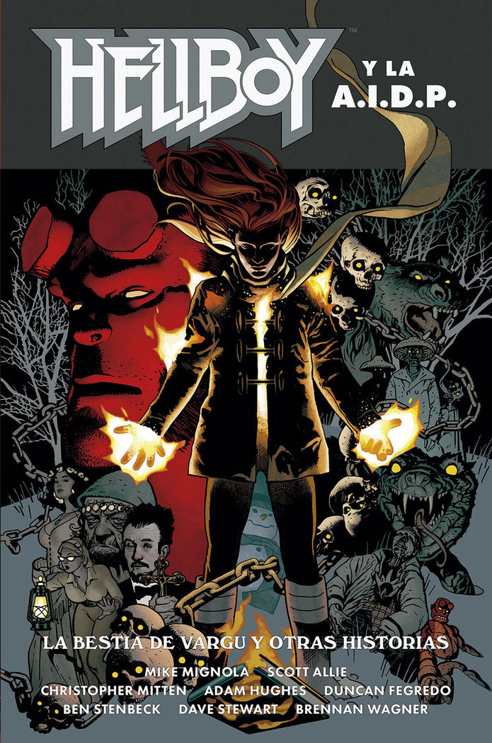 HELLBOY 25: HELLBOY Y LA AIDP: LA BESTIA DE VARGU, de MIGNOLA-ROBERSON-STENBECK-RIVERA | portada del libro
