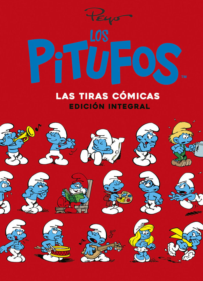 LOS PITUFOS. LAS TIRAS COMICAS. ED. INTEGRAL, de PEYO | portada del libro