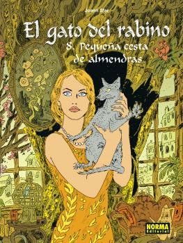 EL GATO DEL RABINO 8 - PEQUEÑA CESTA DE ALMENDRAS, de JOANN SFAR | portada del libro