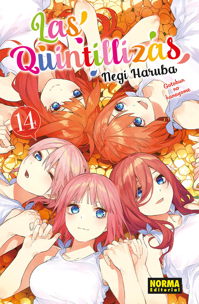 LAS QUINTILLIZAS 14, de NEGI HARUBA | portada del libro