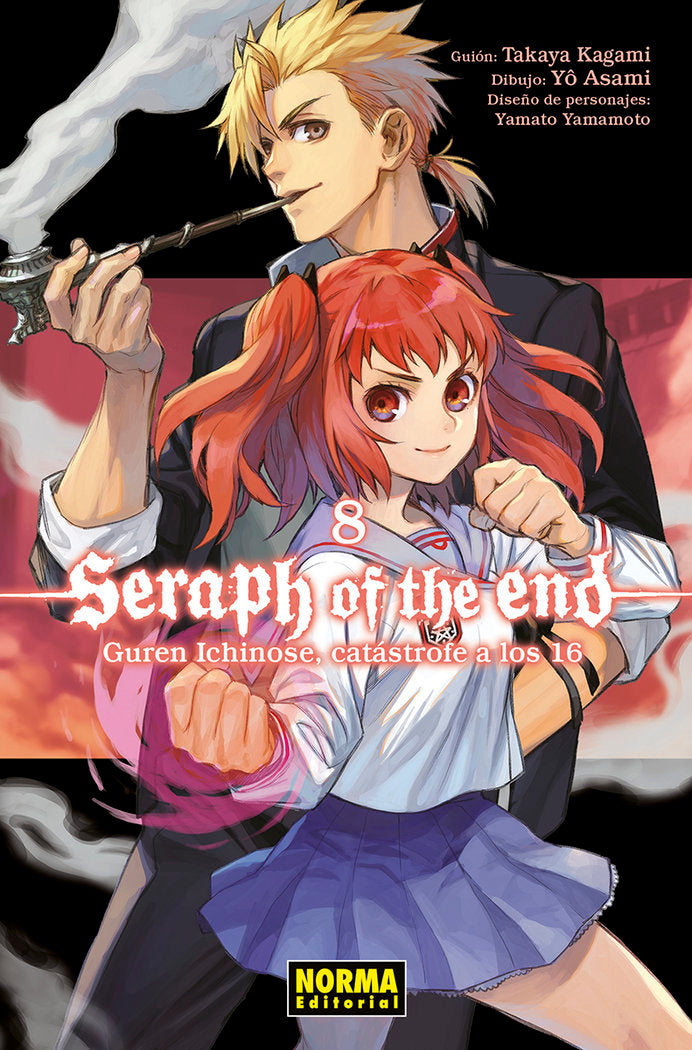 SERAPH OF THE END 08: GUREN ICHINOSE, CATASTROFE A LOS 16, de HARU TSUKISHIMA | portada del libro