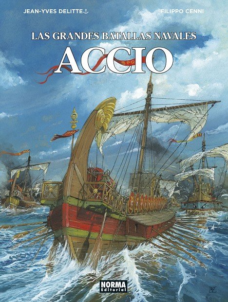 LAS GRANDES BATALLAS NAVALES 14. ACCIO, de JEAN YVES DELITTE | portada del libro