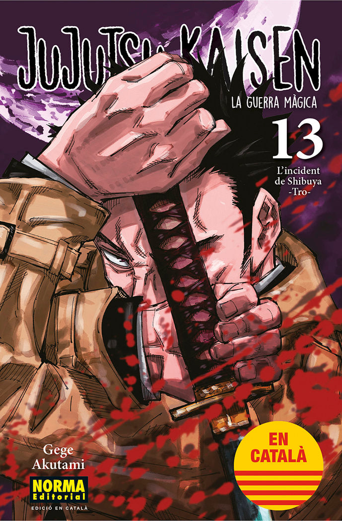 JUJUTSU KAISEN 13 CATALA, de GEGE AKUTAMI | portada del libro