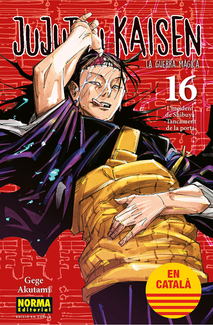 JUJUTSU KAISEN 16 CATALA, de AKUTAMI | portada del libro