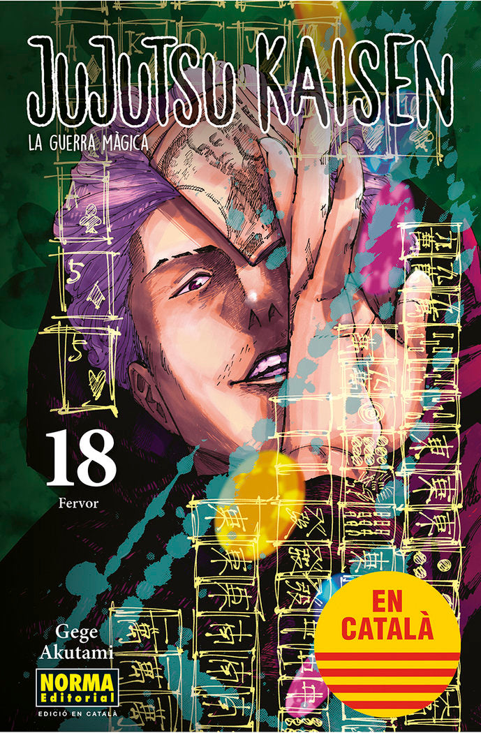 JUJUTSU KAISEN 18 CATALA, de AKUTAMI | portada del libro