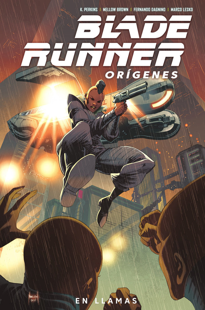 BLADE RUNNER ORIGENES 3 EN LLAMAS, de K PERKINS#MELLOW BROWN#MIKE JOHNSON | portada del libro