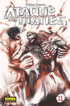 ATAQUE A LOS TITANES 11 (CAMBIO PVP), de HAJIME ISAYAMA | portada del libro