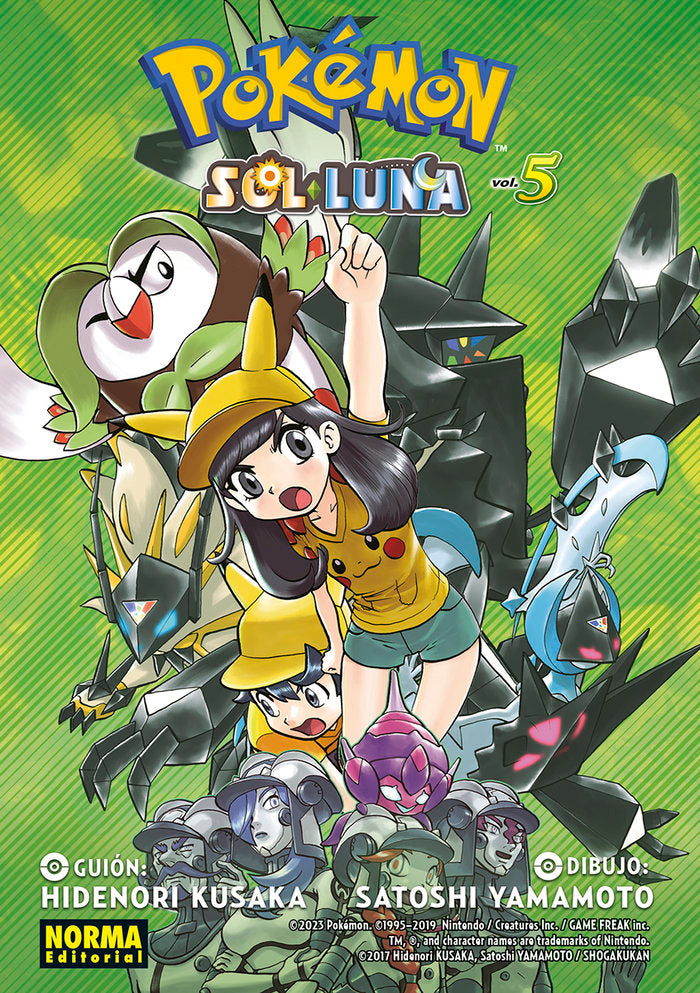 POKEMON SOL Y LUNA 05, de HIDENORI KUSAKA#SATOSHI YAMAMOTO | portada del libro
