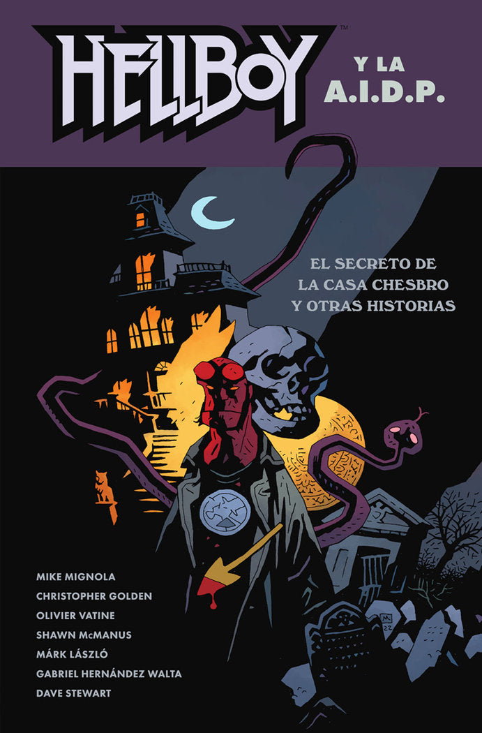 HELLBOY 29. HELLBOY Y LA AIDP. EL SECRETO DE LA CASA CHESBRO Y OTRAS HISTORIAS, de MIGNOLA#ROBERSON#STENBECK#RIVERA | portada