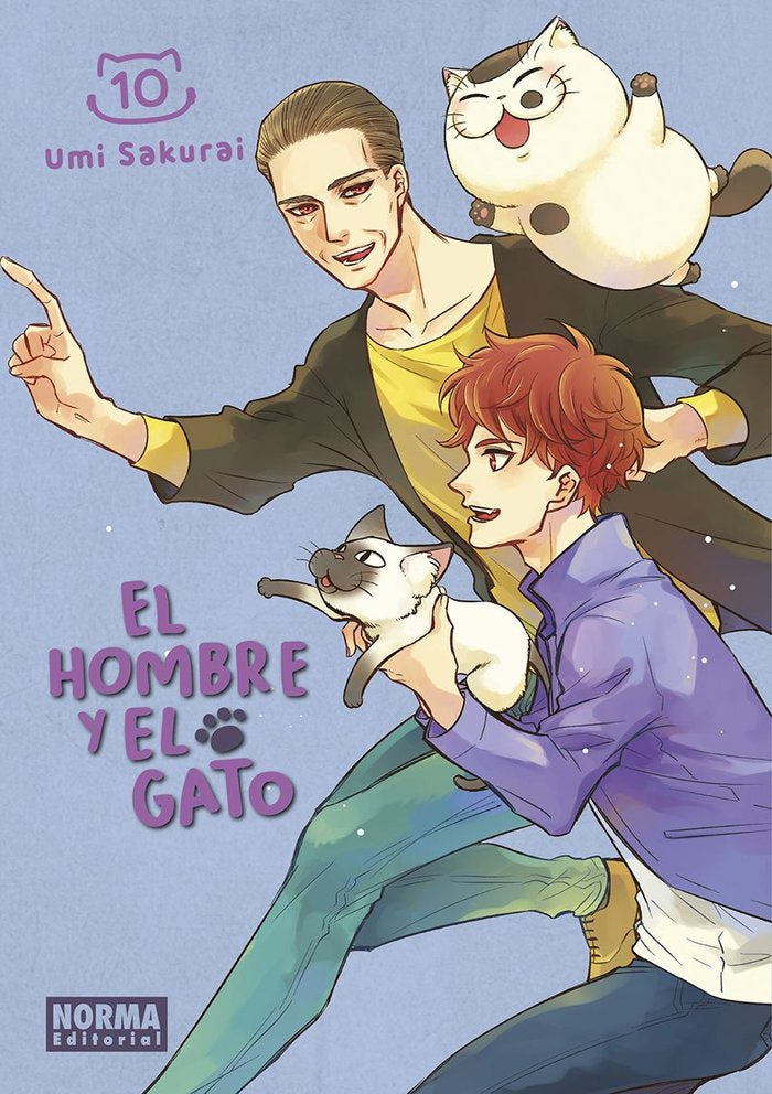 EL HOMBRE Y EL GATO 10, de UMI SAKURAI | portada del libro