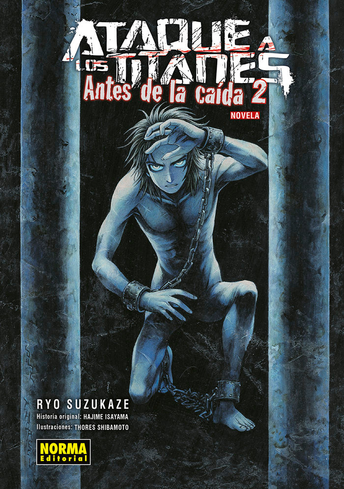 ATAQUE A LOS TITANES: ANTES DE LA CAIDA NOVELA 2, de RYO SUZUKAKE | portada del libro