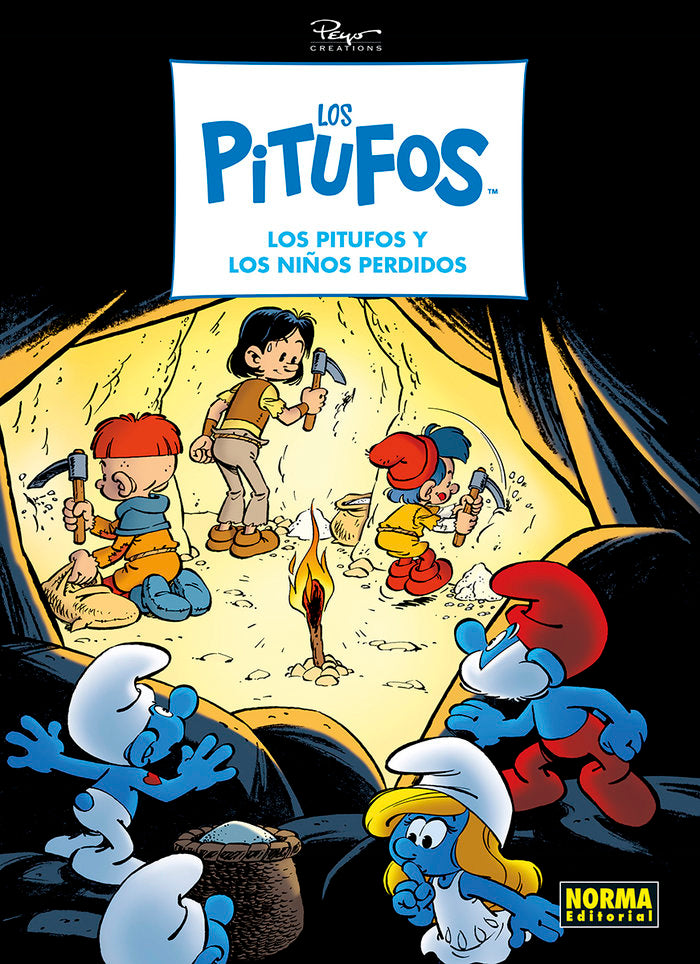 LOS PITUFOS 41 LOS PITUFOS Y LOS NIÑOS PERDIDOS, de PEYO | portada del libro