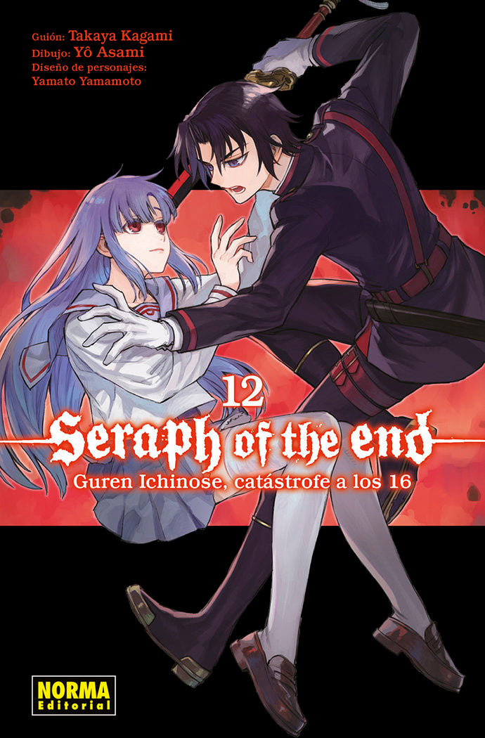 SERAPH OF THE END 12: GUREN ICHINOSE, CATASTROFE A LOS 16, de KAGAMI | portada del libro