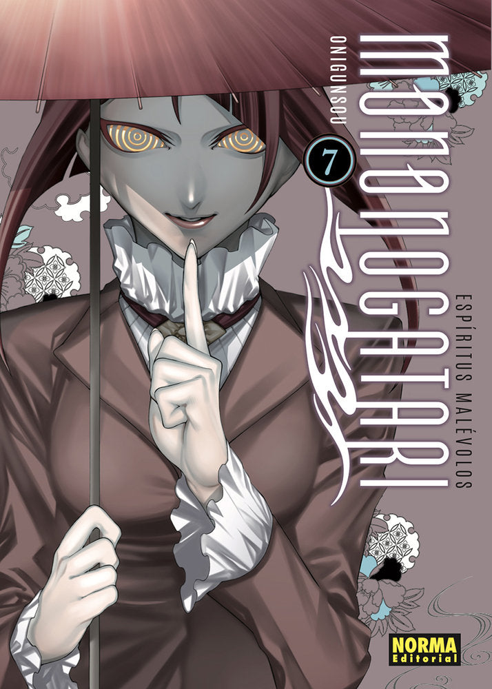 ESPIRITUS MALEVOLOS. MONONOGATARI 07, de ONIGUNSOU | portada del libro